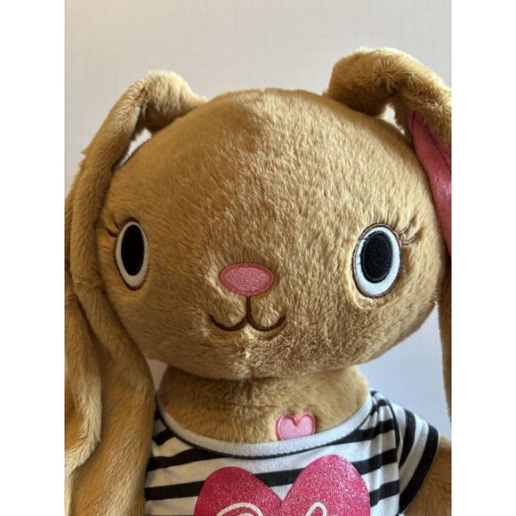 Build A Bear Kabu Pawlette Bunny Rabbit Plush 17" With Black White Barbie Outfit - Picture 3 of 7